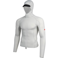 Mens Long Sleeve Utility Pocket Hooded Rash Vest